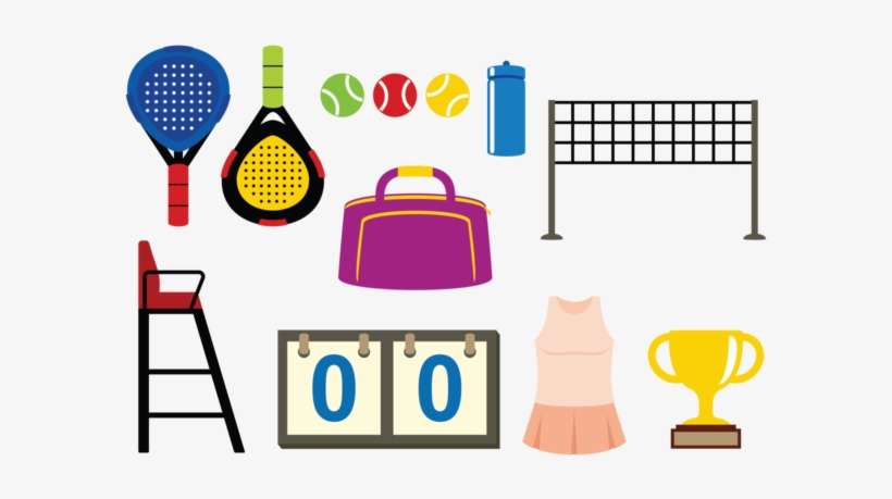 Padel Tennis Icons Vector - Volleyball, transparent png download