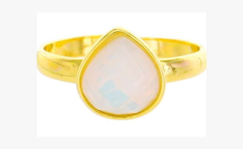 Clear Teardrop Ring - Engagement Ring, transparent png download