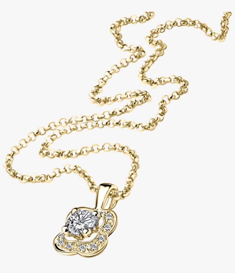 Chance Of Love N°2 Pendant, Yellow Gold And Diamonds - Chance Of Love Mauboussin, transparent png download