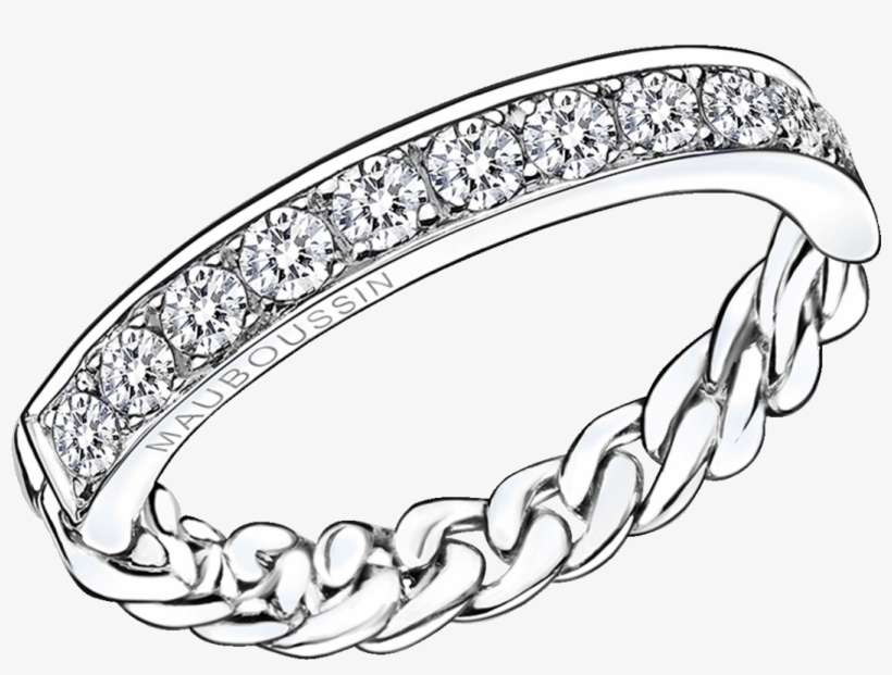 Mi Chaine Mi Diamant Ring, White Gold And Diamonds - Ring, transparent png download