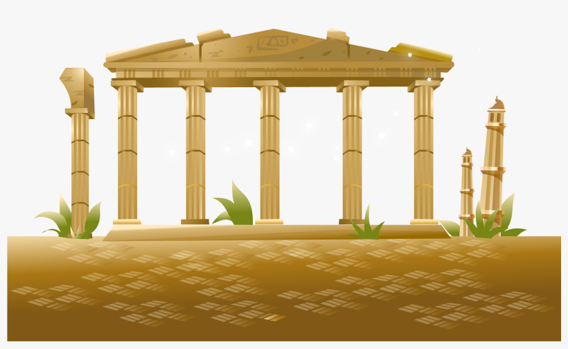 Parthenon Clipart Structure - Egypt Temple Clipart Png, transparent png download