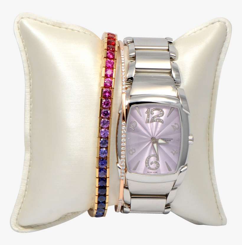 Parmigiani Fleurier Ladies Watch With Stacked Bracelets - Watch, transparent png download