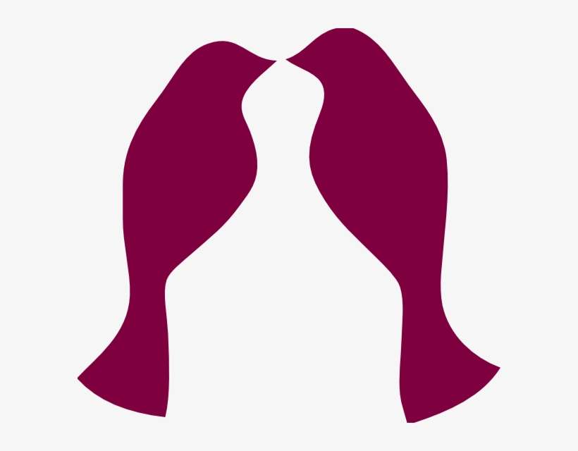 Love Birds In Tree Clipart - Two Bird Cartoon Love, transparent png download