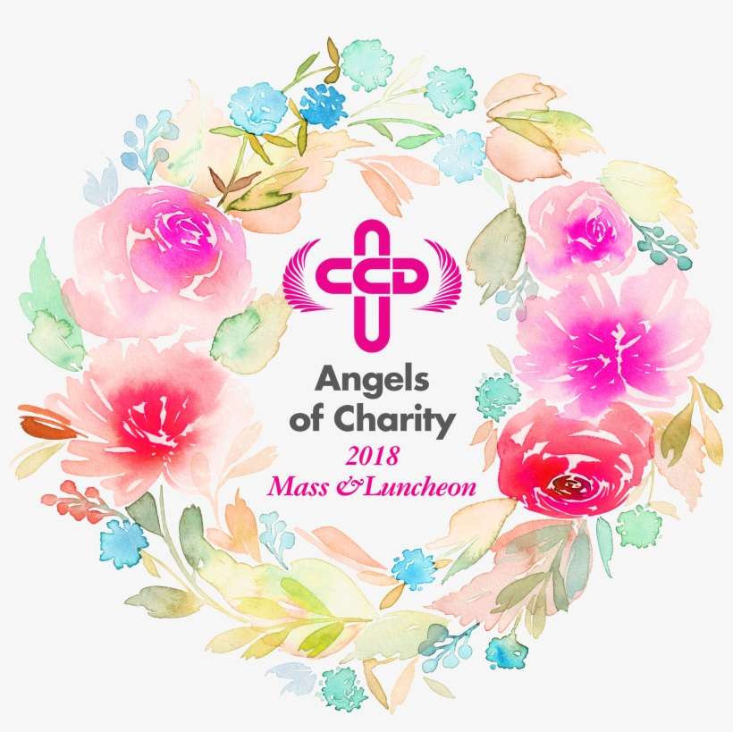 Angels Of Charity Mass & Luncheon - Watercolor Painting, transparent png download
