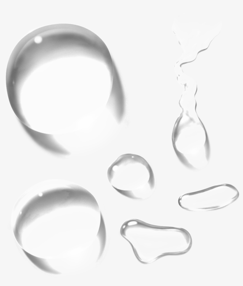 Solid White Water Drop Cartoon Transparent - Portable Network Graphics, transparent png download
