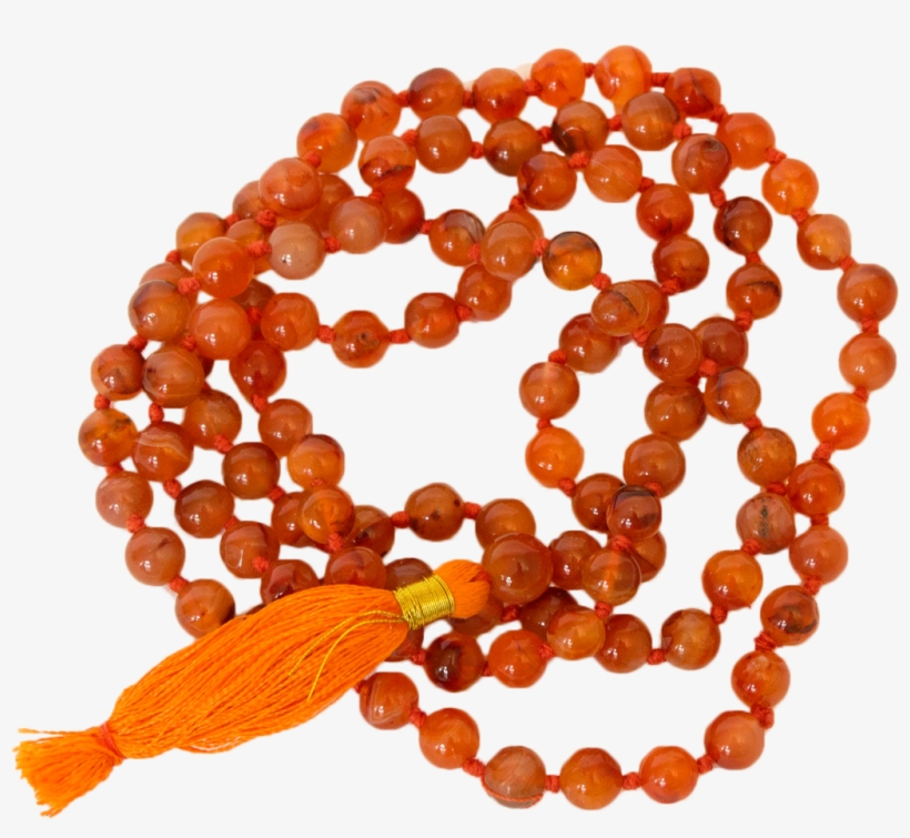 Carnelian Knotted Mala - Bead, transparent png download