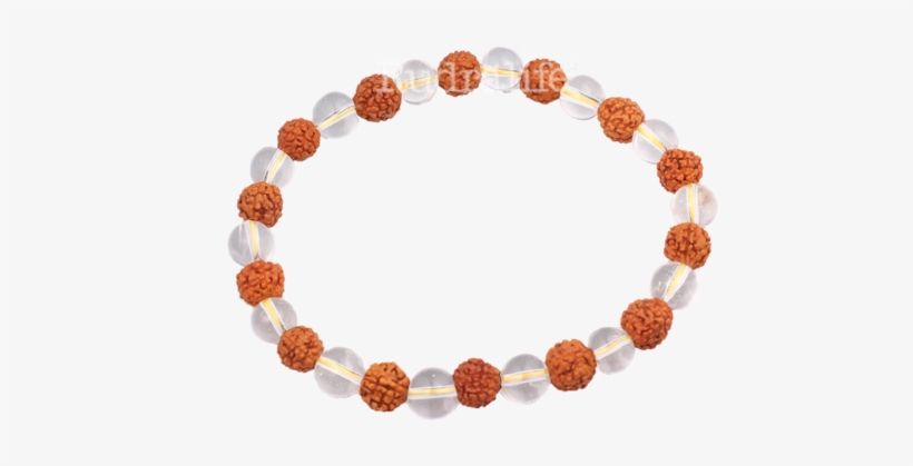 Rudraksha Sphatik Bracelet - Bracelet, transparent png download