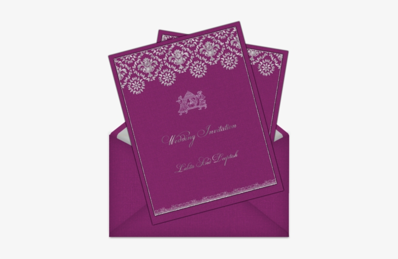 Letter Style Email Indian Wedding Invitation Design - Wedding Invitation, transparent png download
