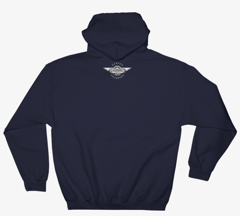 Navy Blue Hoodie With Veedverks Denver Colorado Logo - Hoodie, transparent png download