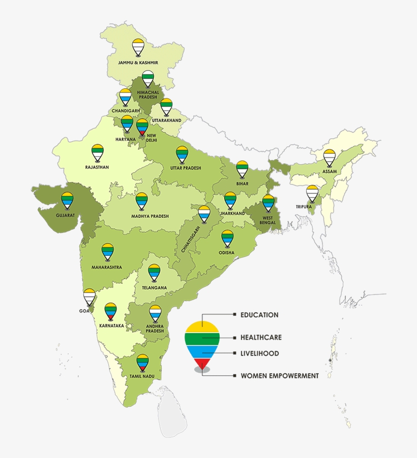 950 - Slums In India Map, transparent png download