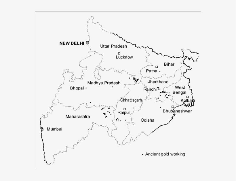 Map Of Maharashtra, Madhya Pradesh, Uttar Pradesh, - Madhya Pradesh And Maharashtra, transparent png download
