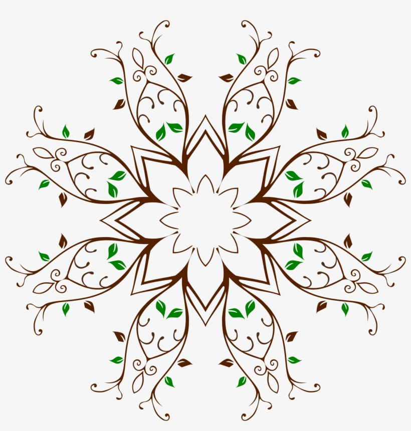Decorative Ivy Vine - ! Round Ornament, transparent png download