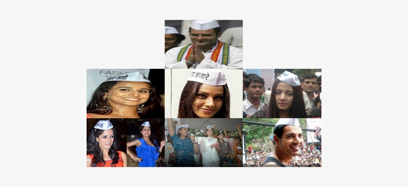 Known Sources That The Most Intelligent Person In The - Support Anna Hazare, transparent png download