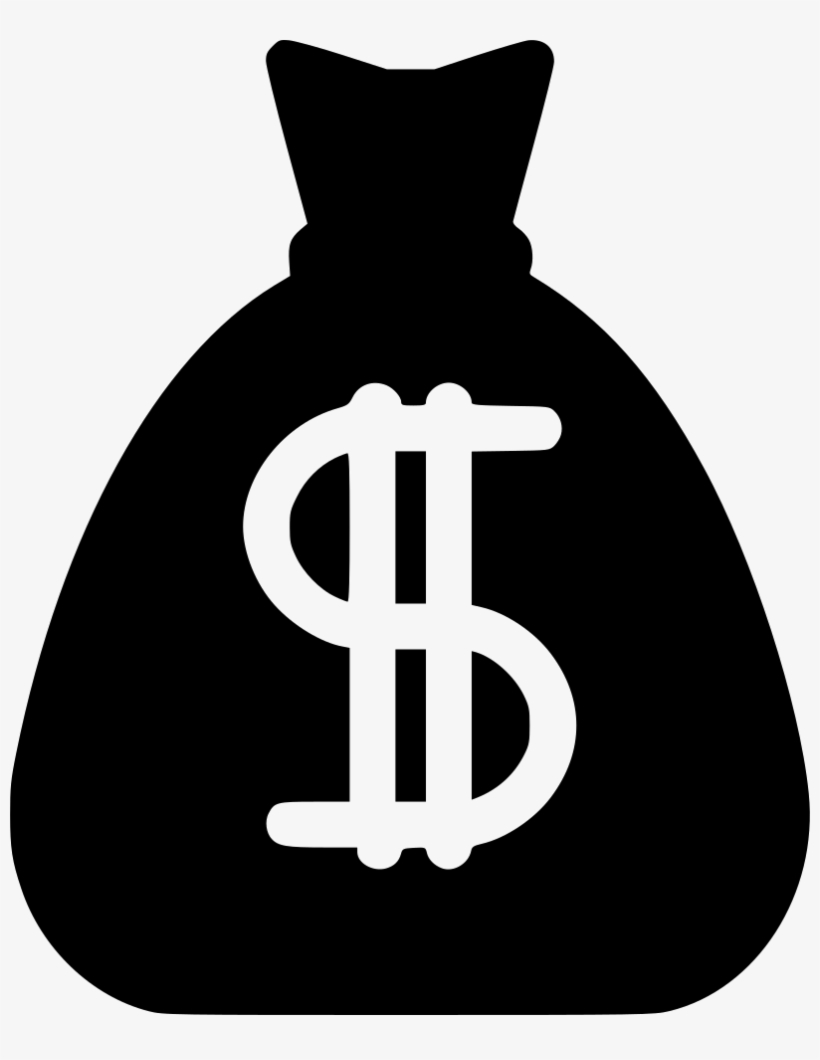 Download Dollar Money Bag - Dollar Sign Icon White | Transparent PNG ...