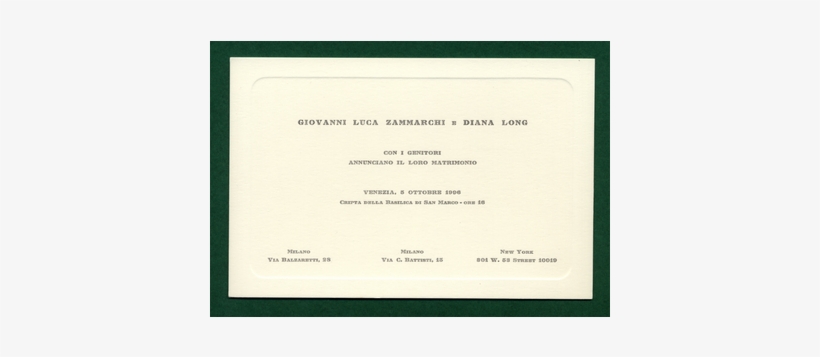 Wedding-cards With An Embossed Border - Diploma, transparent png download