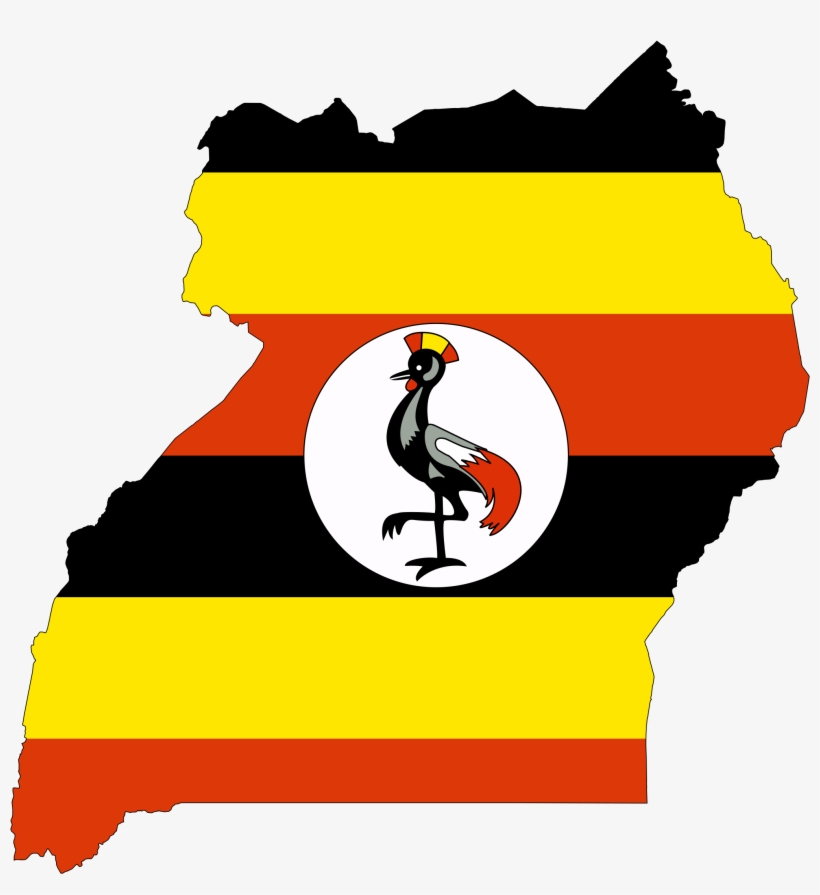 Already Have So Much Love For This Country - Uganda Flag Map, transparent png download