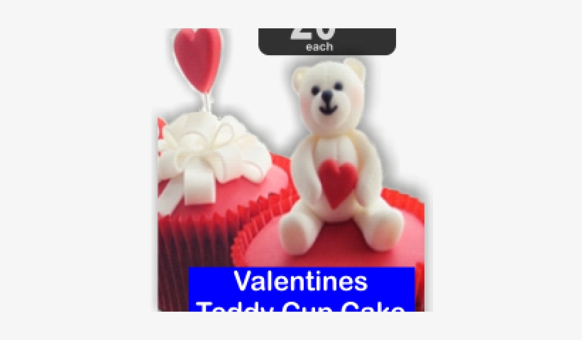 Zoom Valentines Teddy Cupcake Png - Teddy Bear, transparent png download