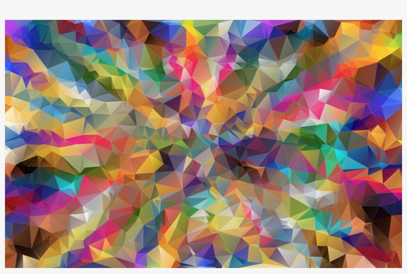This Free Icons Png Design Of Colorful Low Poly Wallpaper, transparent png download