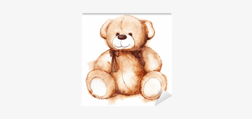 Cartoon Lovely Teddy Bear Toy Saint Valentine's Day - Teddy Bear Illustration, transparent png download