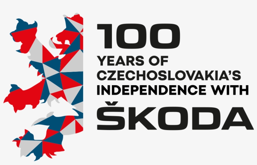 The Pattern Resembles A Lion, One Of The Czech State - Logo Skoda 100 Let, transparent png download