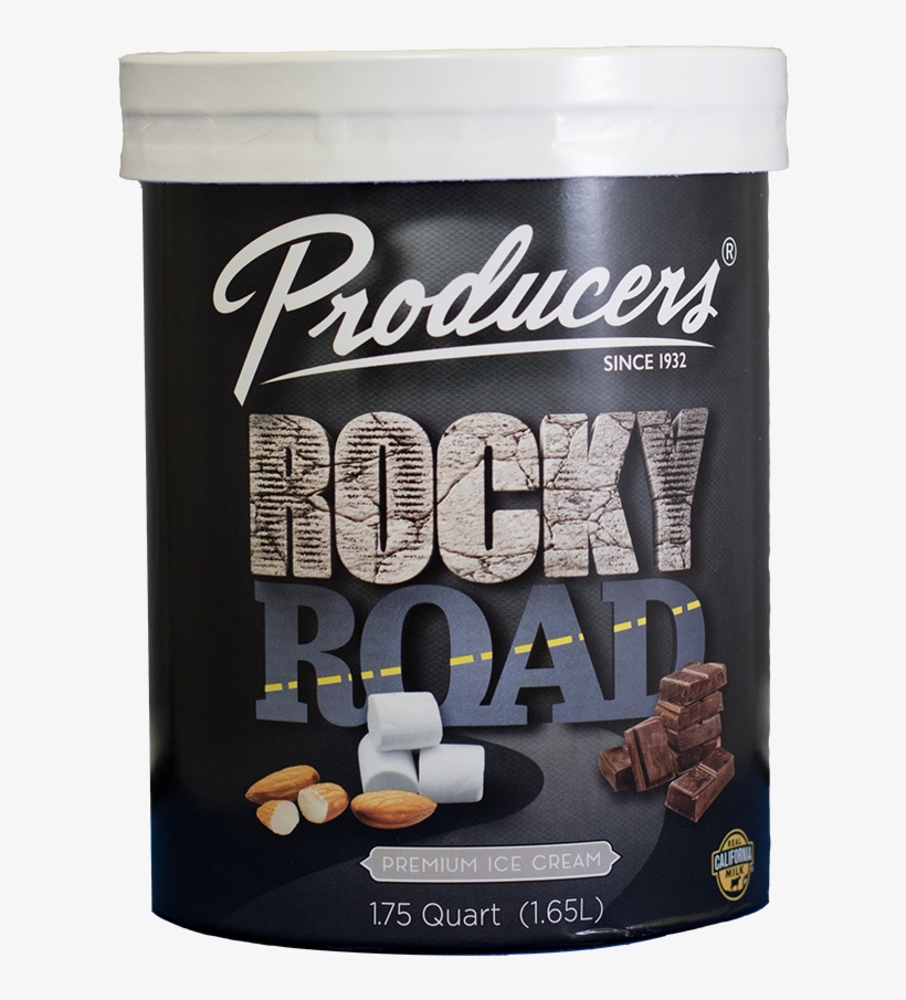 Rocky Road Ice Cream - Producers Dairy Foods, Inc., transparent png download