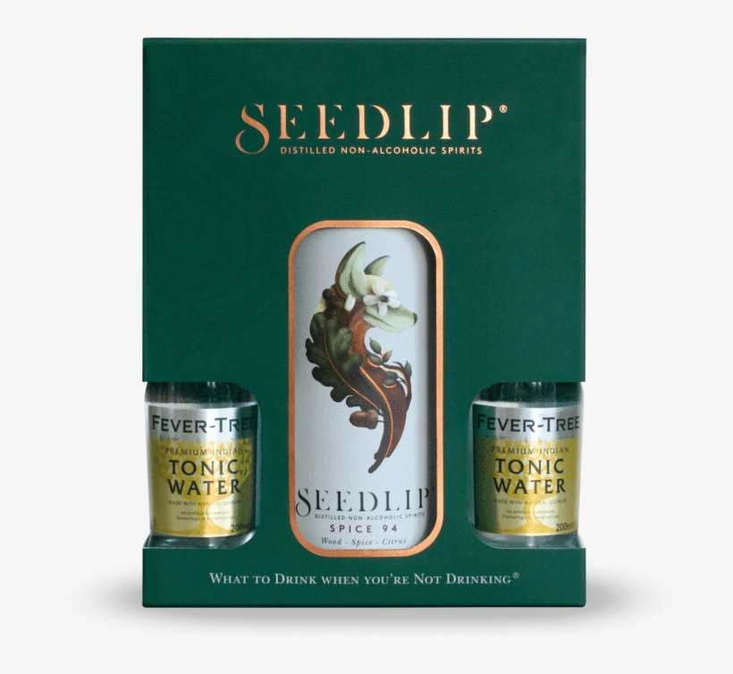 Seedlip Spice & Tonic Gift Box - Seedlip Spice 94 Distilled Non-alcoholic Spirit 70cl, transparent png download