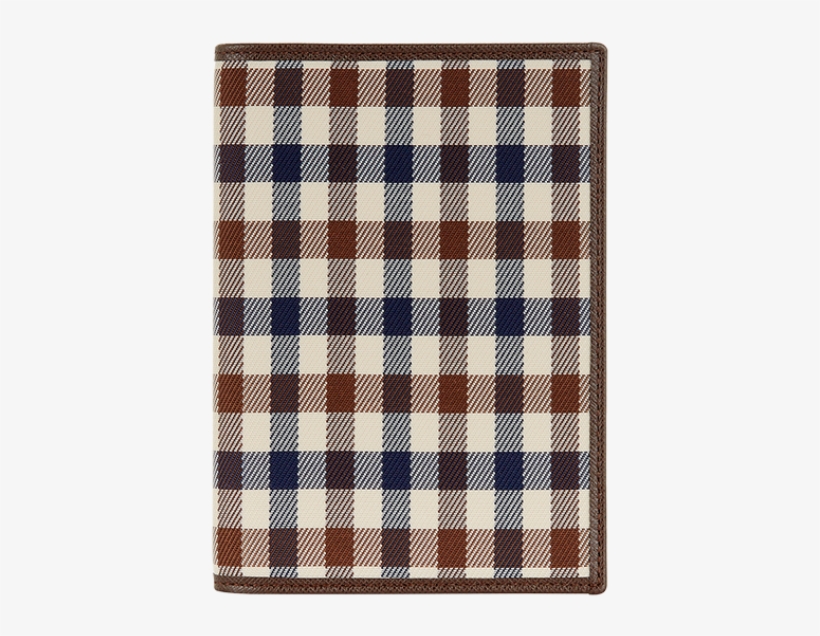 Brown Club Check Passport Cover - Shirt, transparent png download