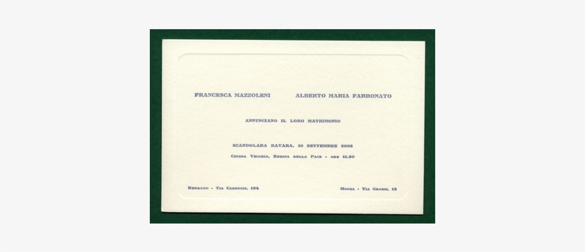 Wedding-cards With An Embossed Border - Diploma, transparent png download