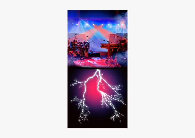 Rock Stage Blue Tones - Foot, transparent png download