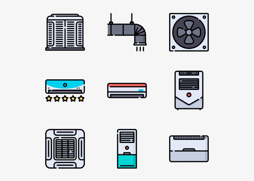Turn Off Air Conditioner Icon / Air Conditioning Setting Symbols
