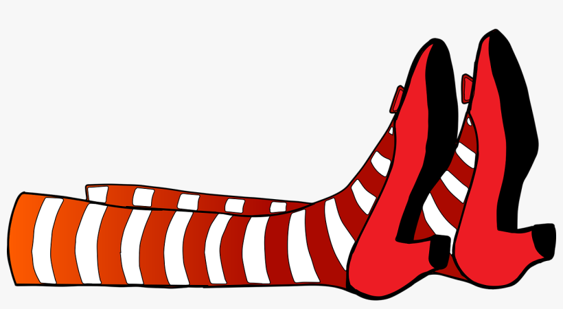 Witches Legs, Wicked Witch Of The West - Bruxa Má Do Leste Mágico De Oz Desenho, transparent png download