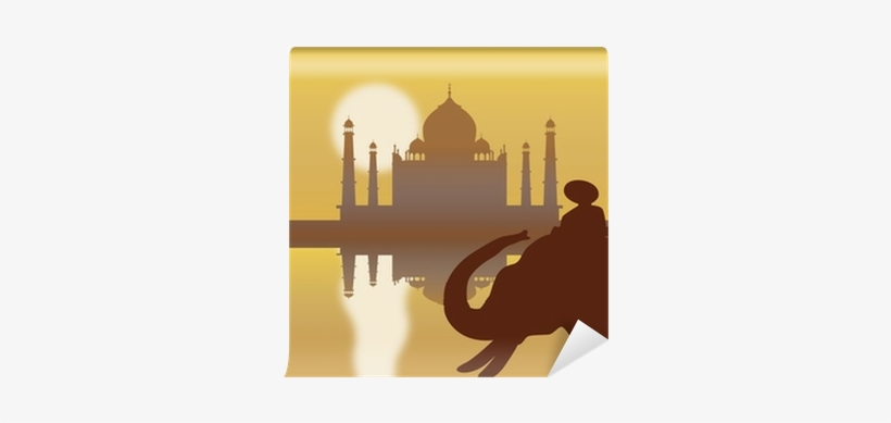 Taj Mahal Silhouette, transparent png download