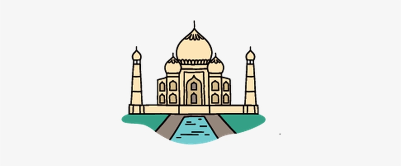 Awesome Taj Mahal Clipart Clip Art Taj Mahal Clipart - Taj Mahal Clipart Png, transparent png download