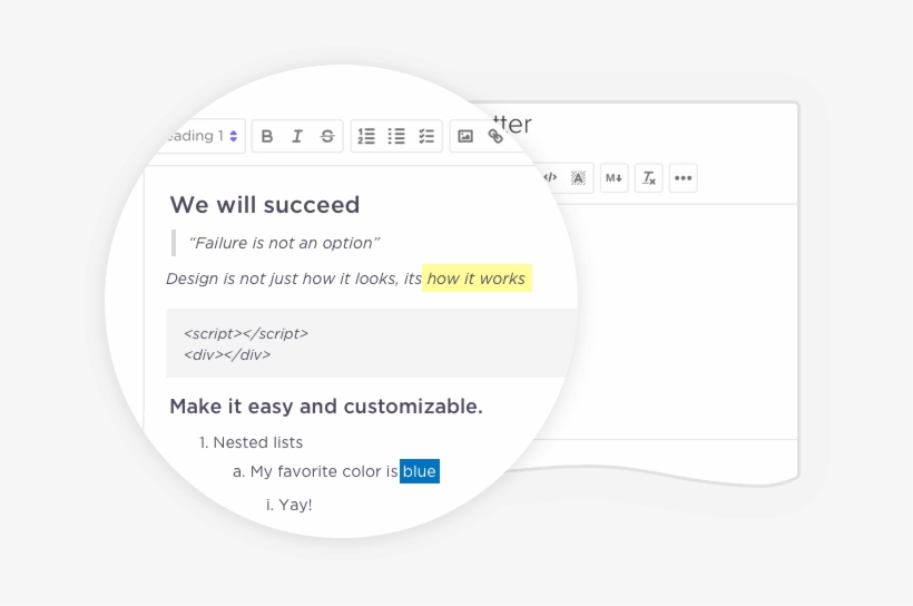 Really Rich Editing, Made Simple - Formatted Text, transparent png download