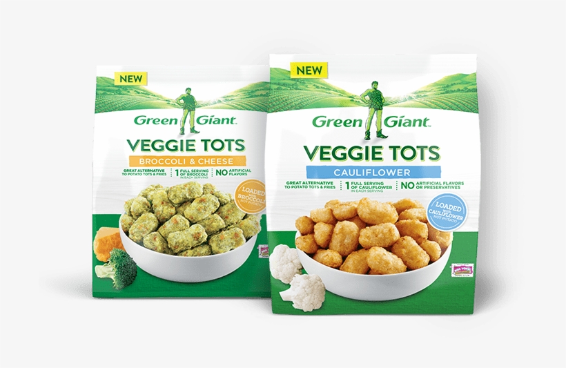 Broccoli & Cheese • Cauliflower - Green Giant Veggie Tots, Cauliflower - 16 Oz, transparent png download