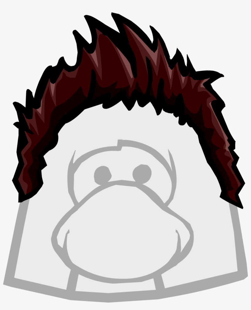 The Tuft Clothing Icon Id 1007 - Up Sweep Club Penguin, transparent png download
