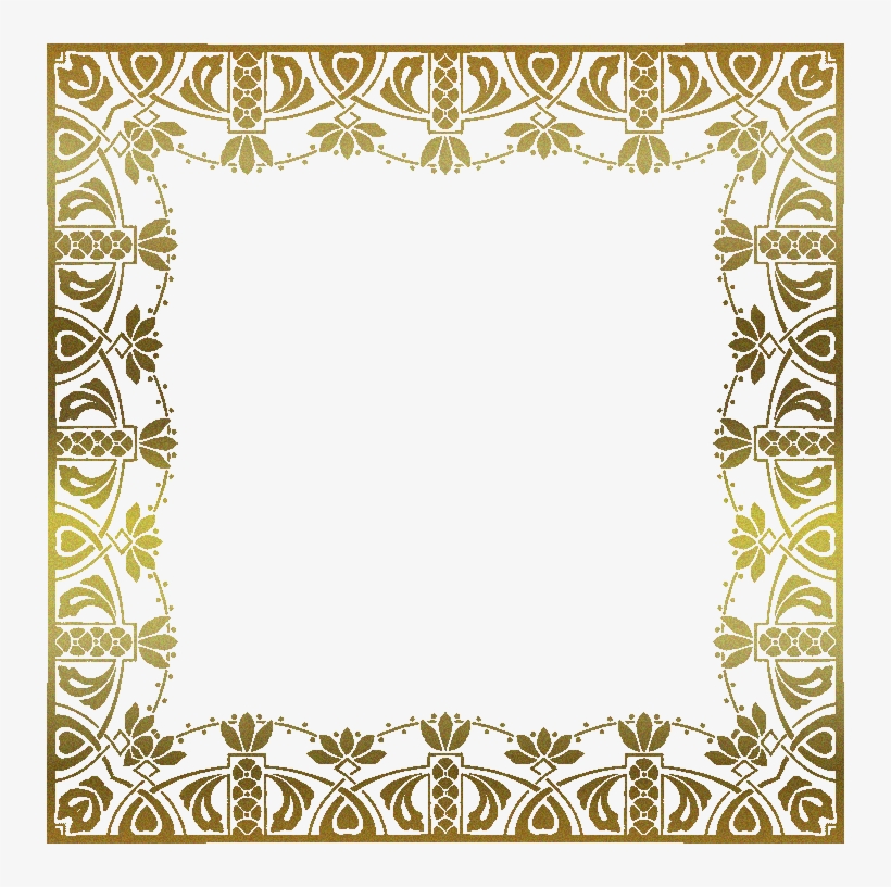 Frames Png Format Labels Freebies - Gold Picture Frame, transparent png download