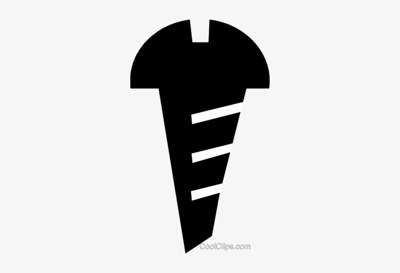 Screw Nail Royalty Free Vector Clip Art Illustration - Screw, transparent png download