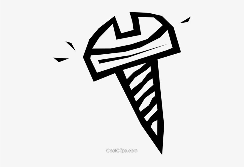 Screw Royalty Free Vector Clip Art Illustration, transparent png download