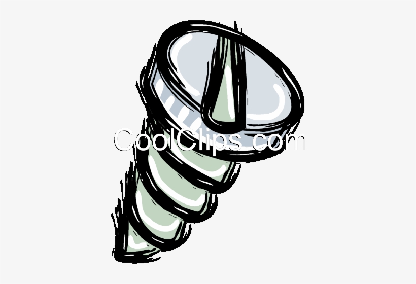 Screw Nails Royalty Free Vector Clip Art Illustration - Screw, transparent png download