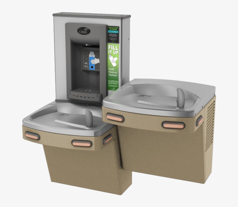Bi-level Versacooler Ii W/ Electronic Bottle Filler - Oasis Water Bottle Filling Station, transparent png download