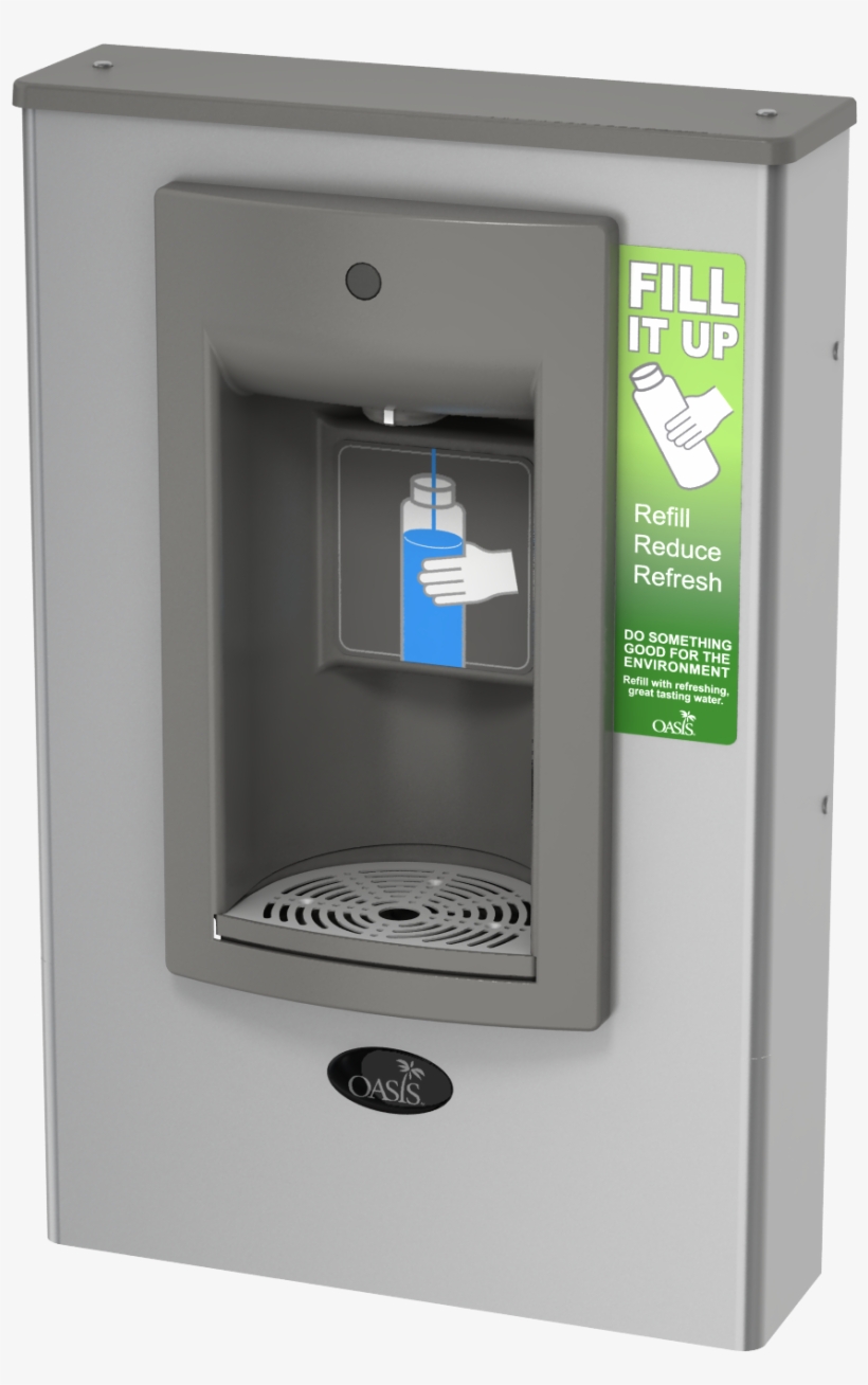 Surface Mounted Sports Bottle Filler - Aqua Pointe By Oasis, transparent png download
