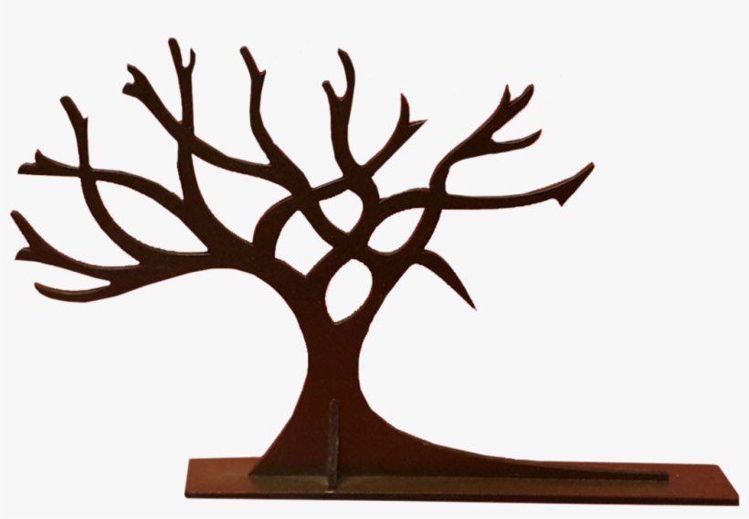 Wooden Tree Jewellery Display - Wood Jewelry Tree, transparent png download