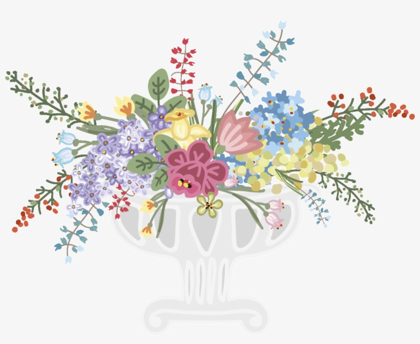 Flower Vase Wedding Vine Sprig Decoration Vector This - Vase, transparent png download