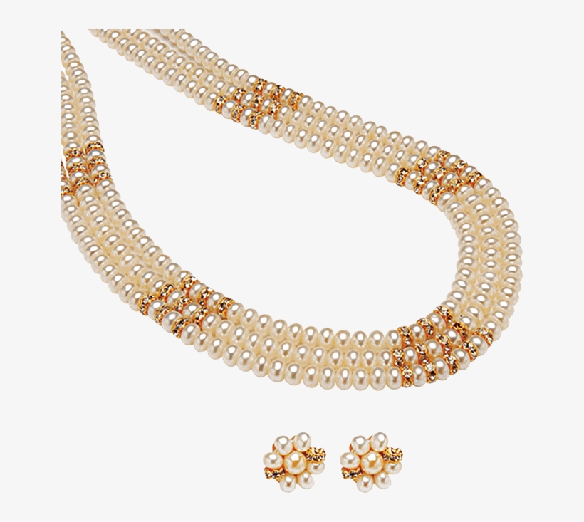 Sold Times - Pearl Necklace With Gold, transparent png download