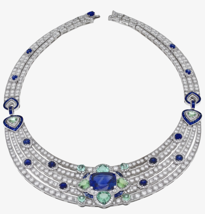 Wild Pop High Jewellery 18 Kt White Gold Necklace Set - Roaring 80 Bulgari, transparent png download