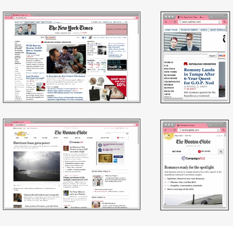 Window Of Two News Sites, The New York Times And The - New York Times, transparent png download
