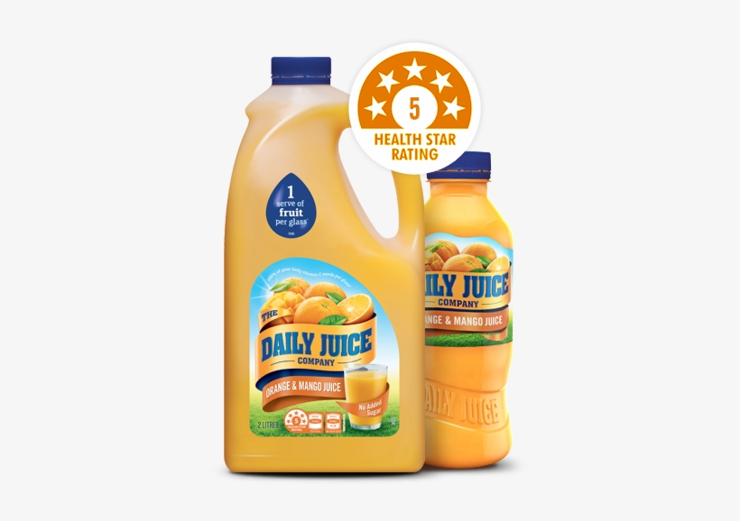 Orange & Mango Juice - Daily Juice Orange Juice No Added Sugar 2l, transparent png download