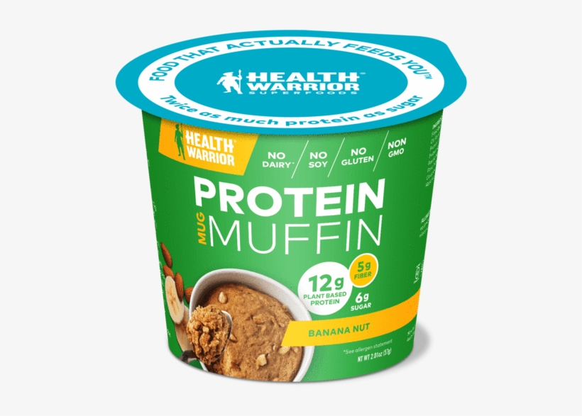 Banana Nut Protein Mug Muffins - Health Warrior Protein Muffin, transparent png download