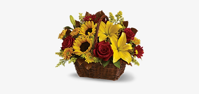 Ef813 Golden Basket - Teleflora Golden Days Basket, transparent png download